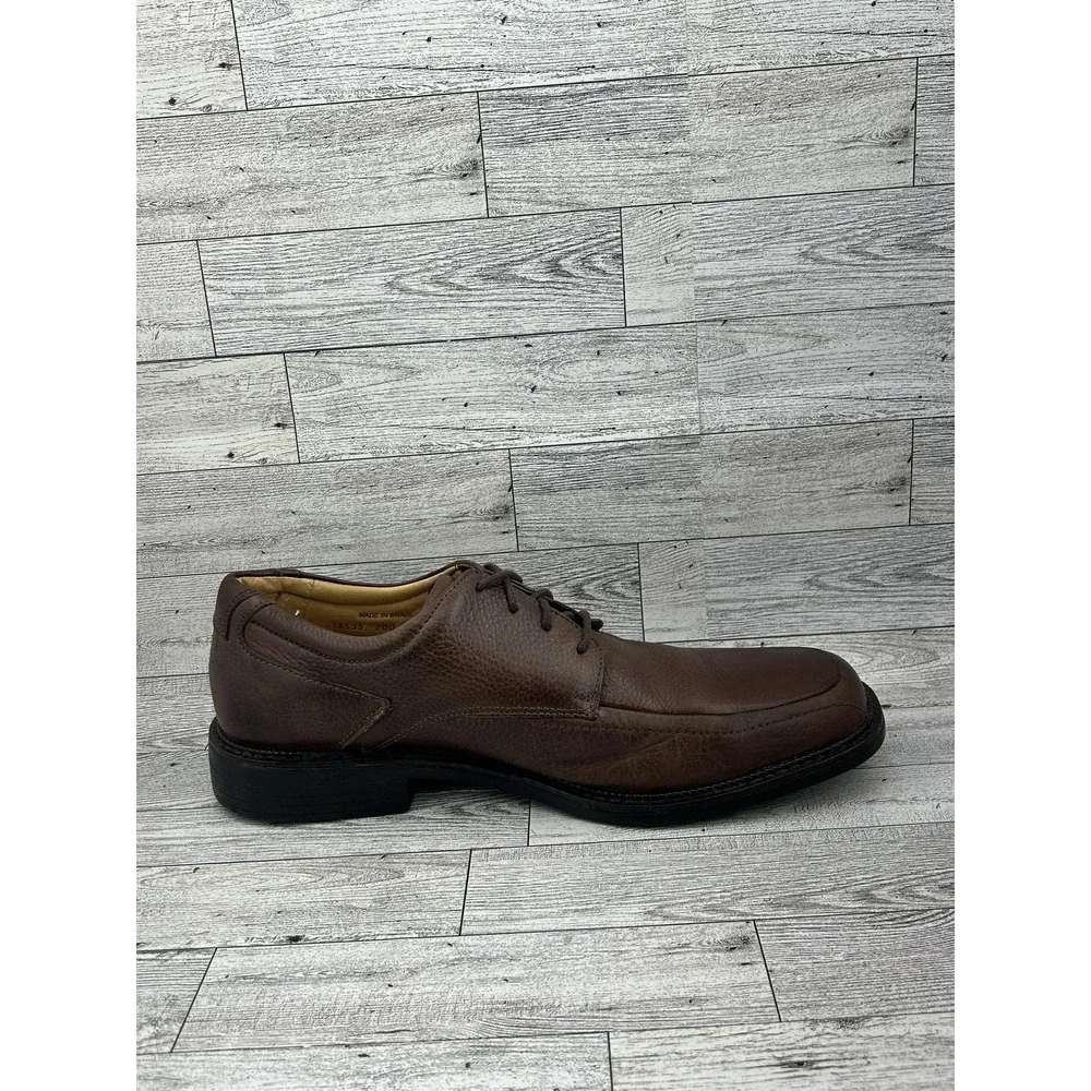 Florsheim Shoes Mens Size 9.5 Medium Brown Leather Sheepskin Lined Dress Brazil‎